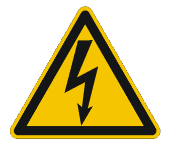 Sicherheitskennzeichen Warnung vor gefährlicher elektrischer Spannung Sicherheitskennzeichen Warnung vor gefährlicher elektrischer Spannung