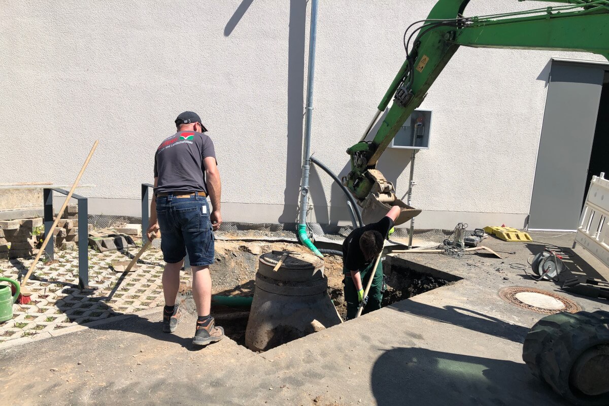 Baumaßnahme Zisterne