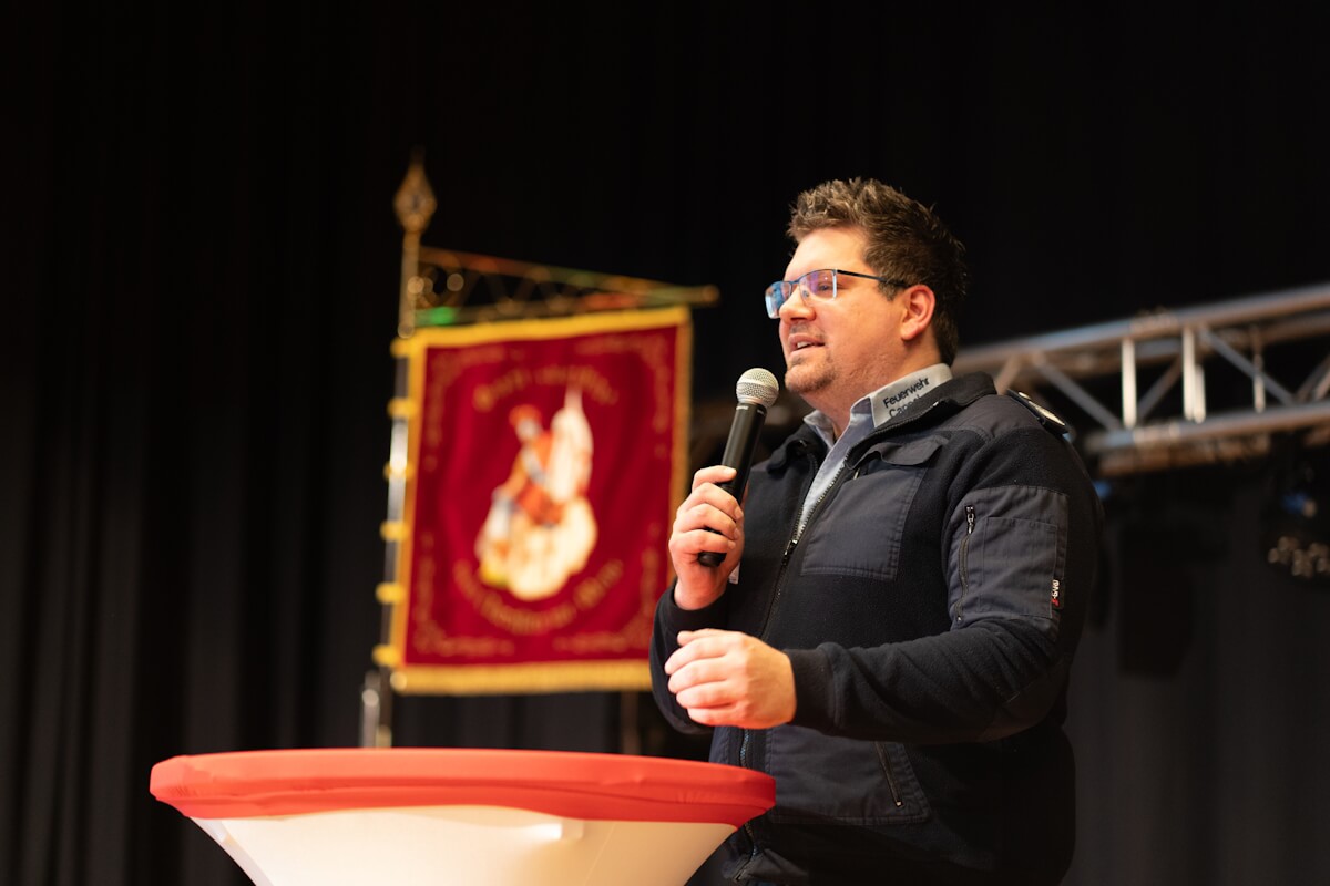 Rede vom Wehrführer Dominik Wagner