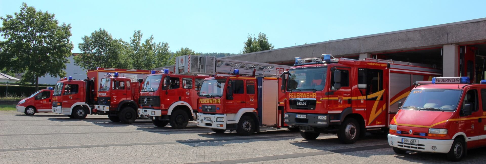 Fahrzeugpark Feuerwehr Marburg-Cappel